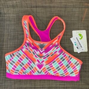 NWT Go With The Flow Brago Berry Sports Bra Women’s Size 32 B/C
